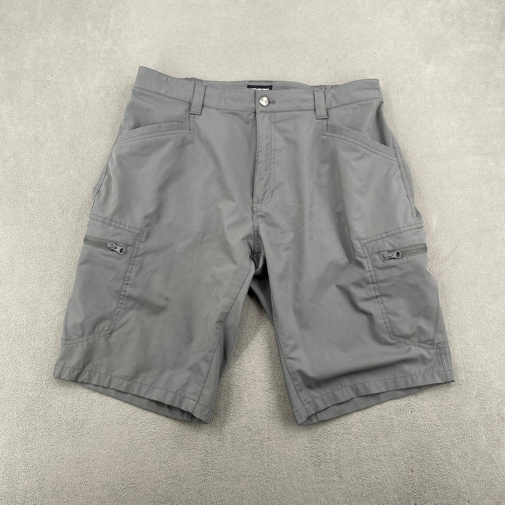CQR Mens Tactical Cargo Shorts Gray Size 36 Water Resistant Hiking Work Outdoor